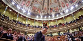 Pedro Sánchez fue elegido presidente con lo justo