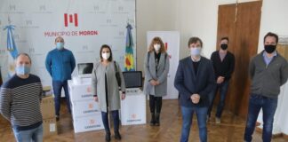 Ghi entregó respiradores para clínicas de Morón