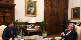 Reunión de trabajo entre el Presidente y Lucas Ghi