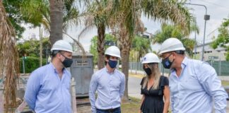 Juan Andreotti y Malena Galmarini supervisaron obras del barrio Mil Viviendas