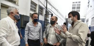 Moreira, Guzmán y Katopodis se reunieron con empresarios