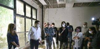 Moreira recorrió el futuro Centro de las Artes y la Cultura