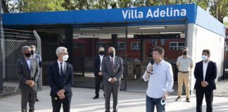 Posse y Meoni inauguraron la renovada estación de Villa Adelina