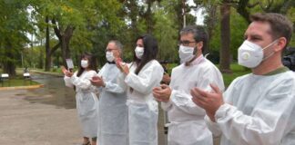 Descalzo y Volnovich participaron de operativo de vacunaci贸n