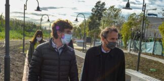 Juan Andreotti y Katopodis recorrieron obras públicas