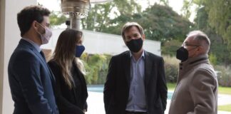 Alberto Descalzo y Malena Galmarini se reunieron con empresarios