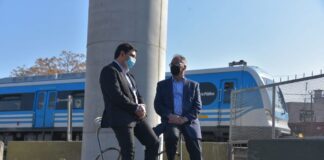 Descalzo y Marinucci presentaron la construcci贸n de dos puentes modulares