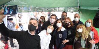 Moreira y Zabaleta participaron de la entrega de Tarjetas Alimentar