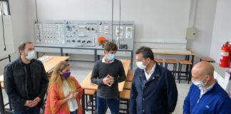 Andreotti y Massa inauguraron la Escuela de Oficios N掳2