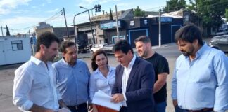 Marinucci y Debandi recorrieron terrenos en Martín Coronado