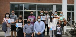 Pablo Descalzo y Santiago Maggiotti encabezaron acto