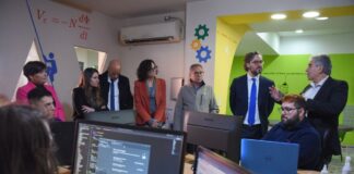 Siguen las recorridas de Cafiero, ahora fue el turno con Descalzo