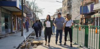 Soledad Martínez recorrió las mejoras en el Centro Comercial Munro