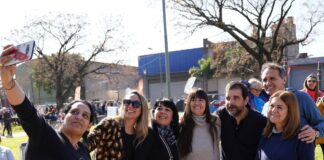 Moreira inauguró las obras de la Plaza 25 de Mayo