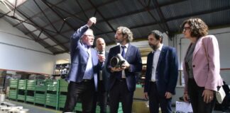 Moreira y Santiago Cafiero recorrieron Pyme local