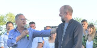 Descalzo e Insaurralde inauguraron el Polideportivo San Alberto