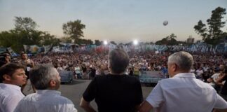 Puntapié público del operativo «Luche y Vuelve, Cristina 2023»