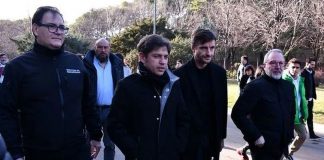 Kicillof y Ghi recorrieron las obras de ampliación de La Cantábrica