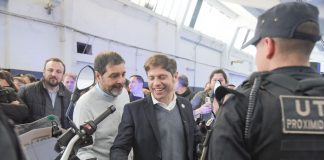 Kicillof y Moreira recorrieron la nueva base UTOI de San Martín