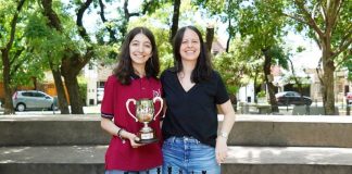 Soledad Martínez recibió a la campeona nacional de ajedrez