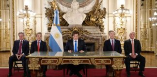 Una Cadena Nacional como inicio de la campaña libertaria