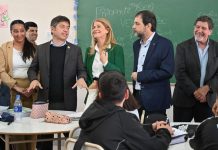 Kicillof visitó San Martín tras el triunfo electoral