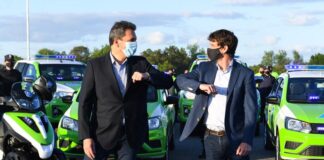 Juan Andreotti y Massa presentaron móviles y cámaras de seguridad