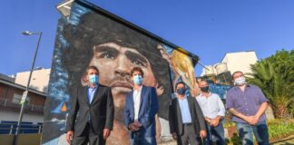 Juan Andreotti y Massa inauguraron el túnel Diego Armando Maradona