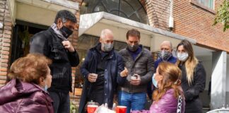 Recorrida en VL de Jorge Macri, Rodríguez Larreta y Santilli