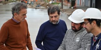 Moreira y Katopodis recorrieron obras viales